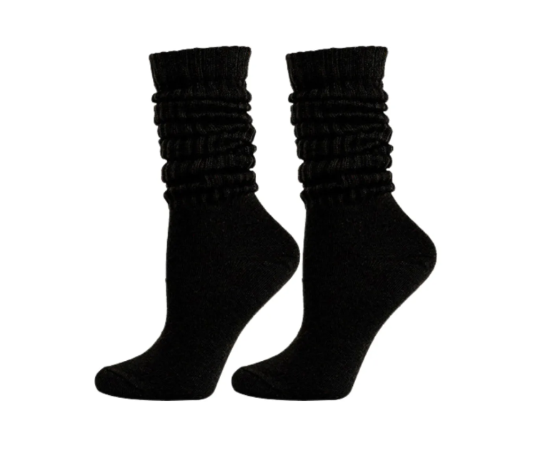 Black Slouchy Socks