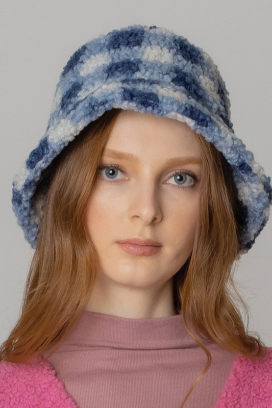 Plaid Teddy Buck Hat