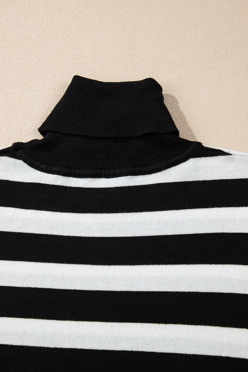 Black & White Stripe Knit Top