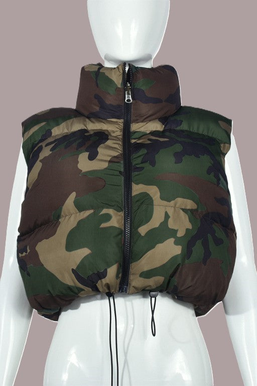 Camo Puffer Vest