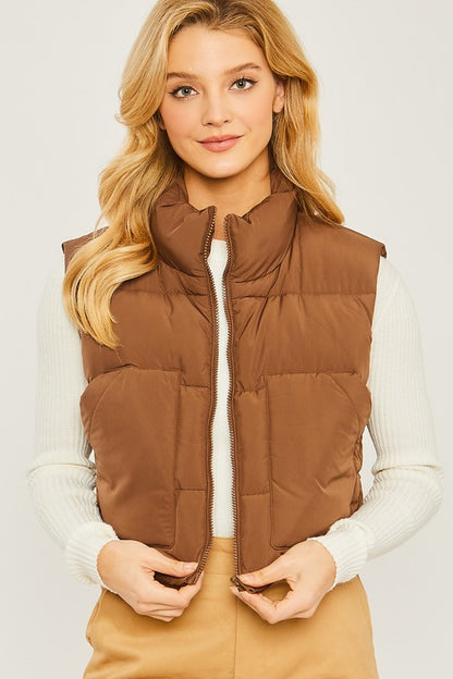 Puffer Vest With Pockets