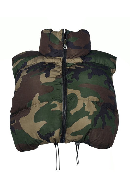 Camo Puffer Vest