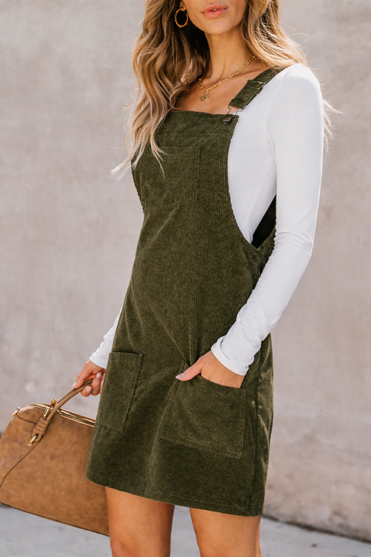 Corduroy Overall Dress
