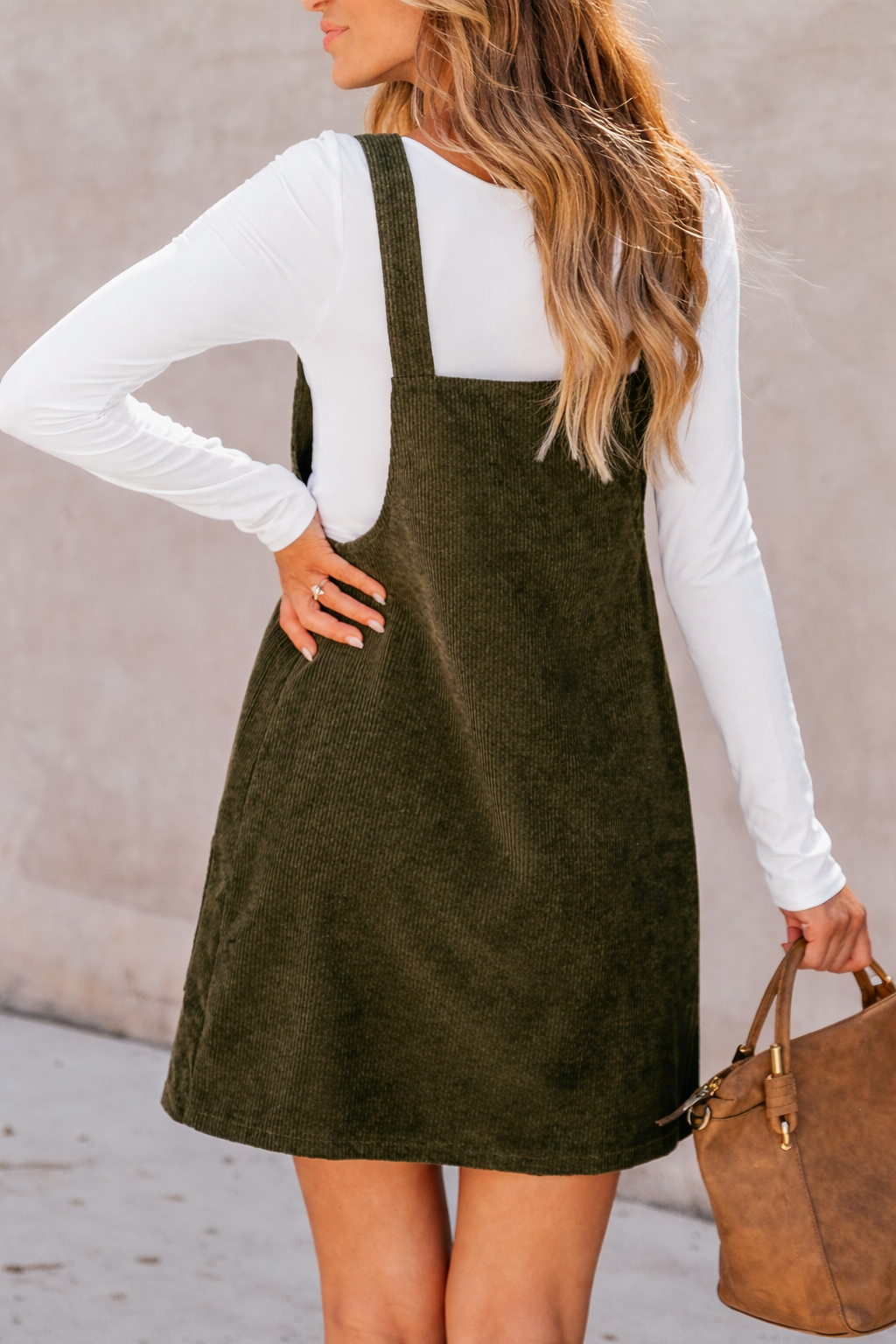 Corduroy Overall Dress