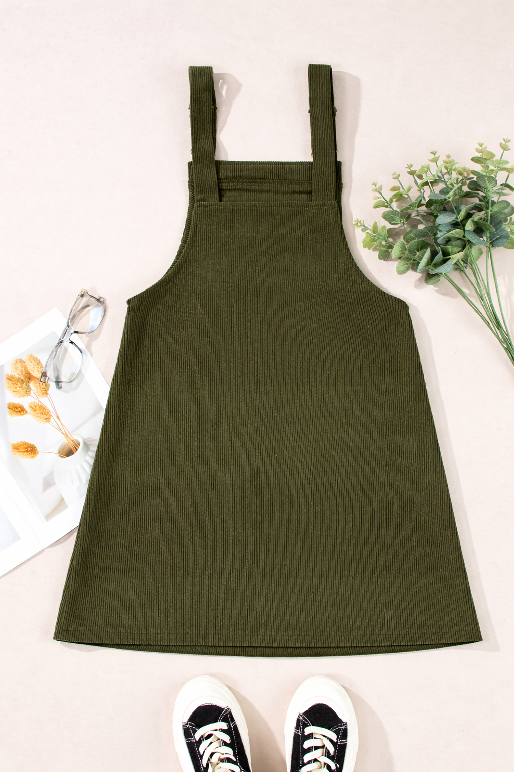 Corduroy Overall Dress
