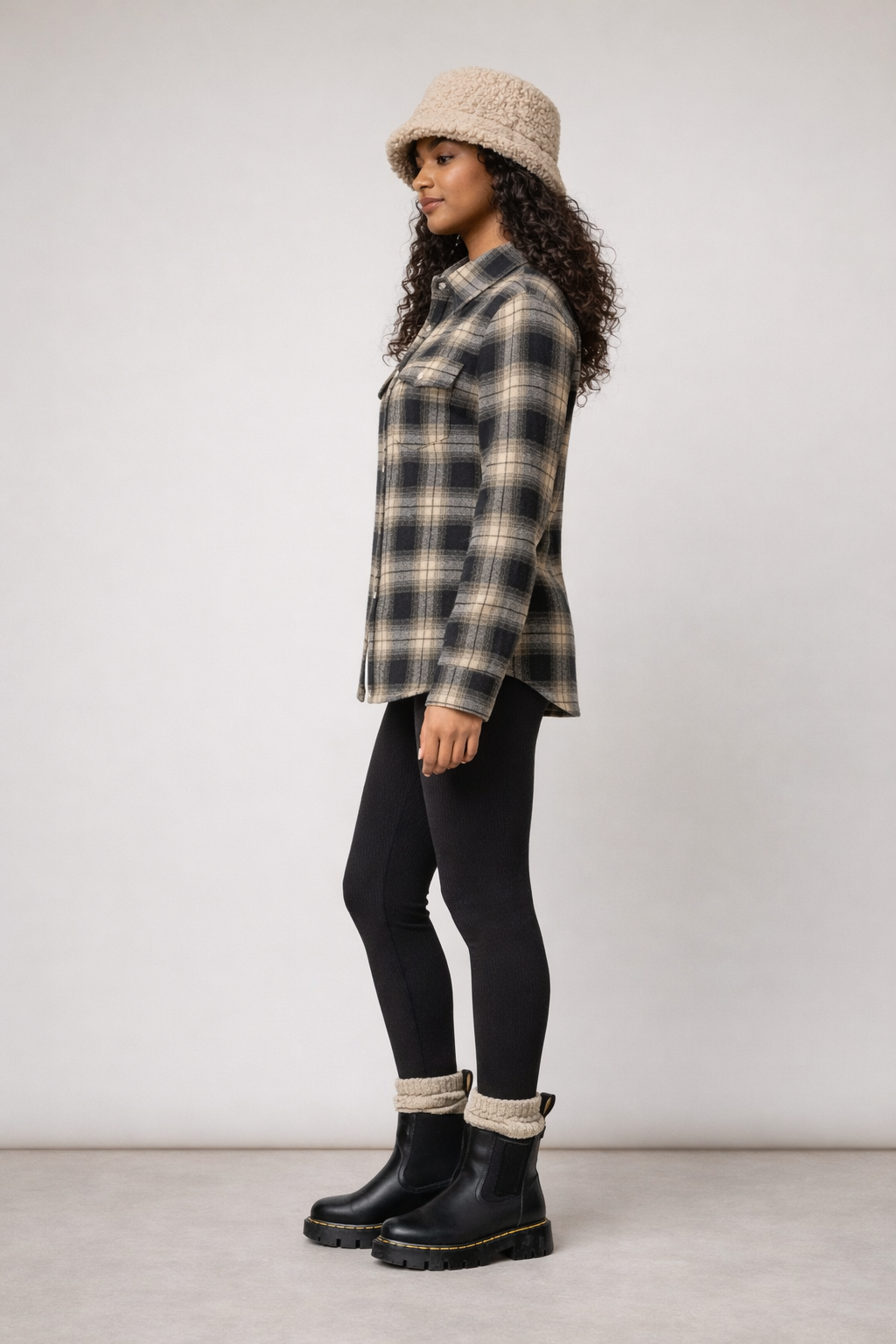 Plaid Double Pocket Button Up Shirt