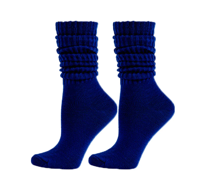 Royal Blue Slouchy Socks