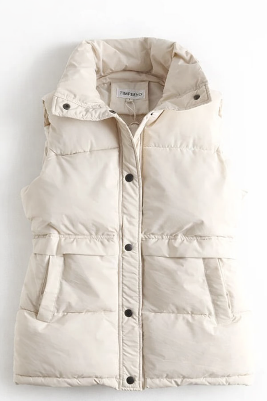 Cream Down Vest