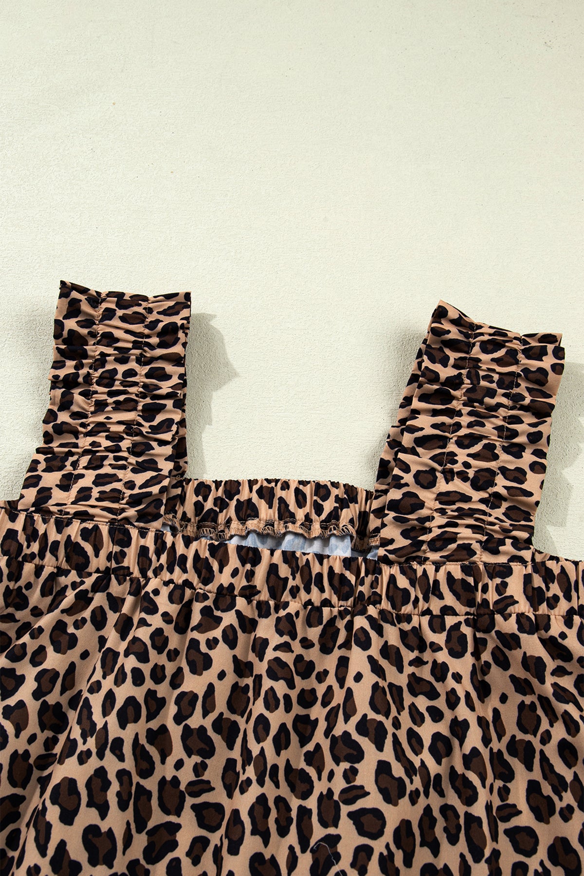 Leopard Square Neck Tank Top