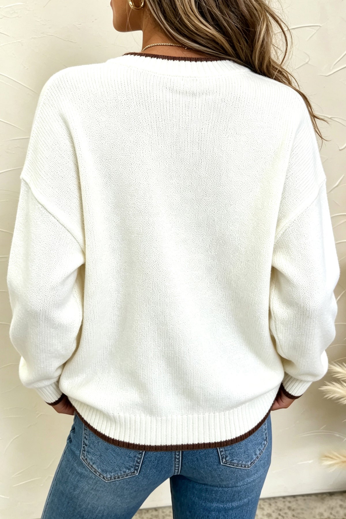 Cozy Pumpkin Knit Sweater