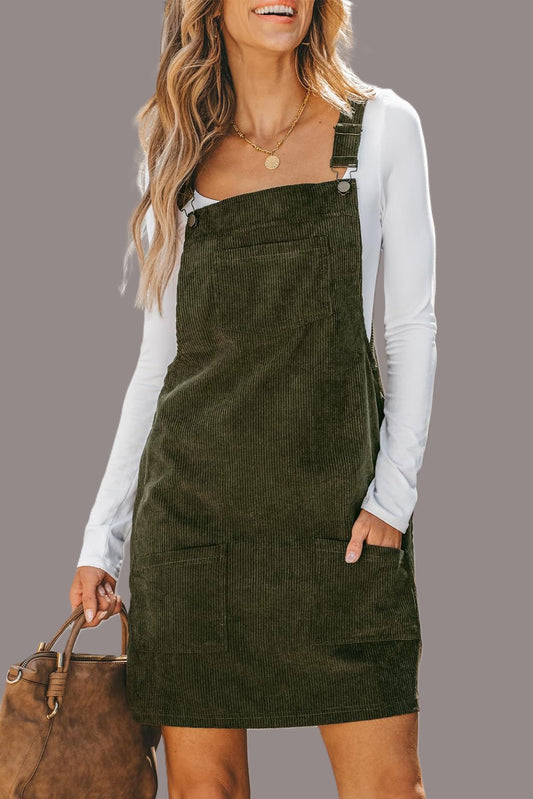 Corduroy Overall Dress