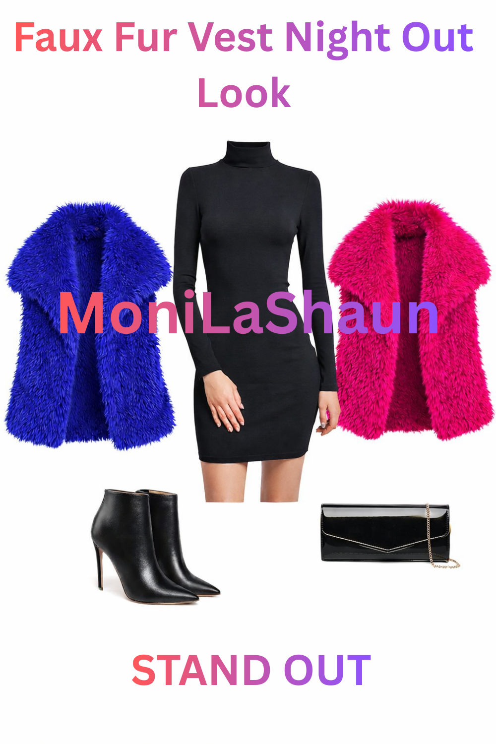Faux Fur Sleeveless Jacket