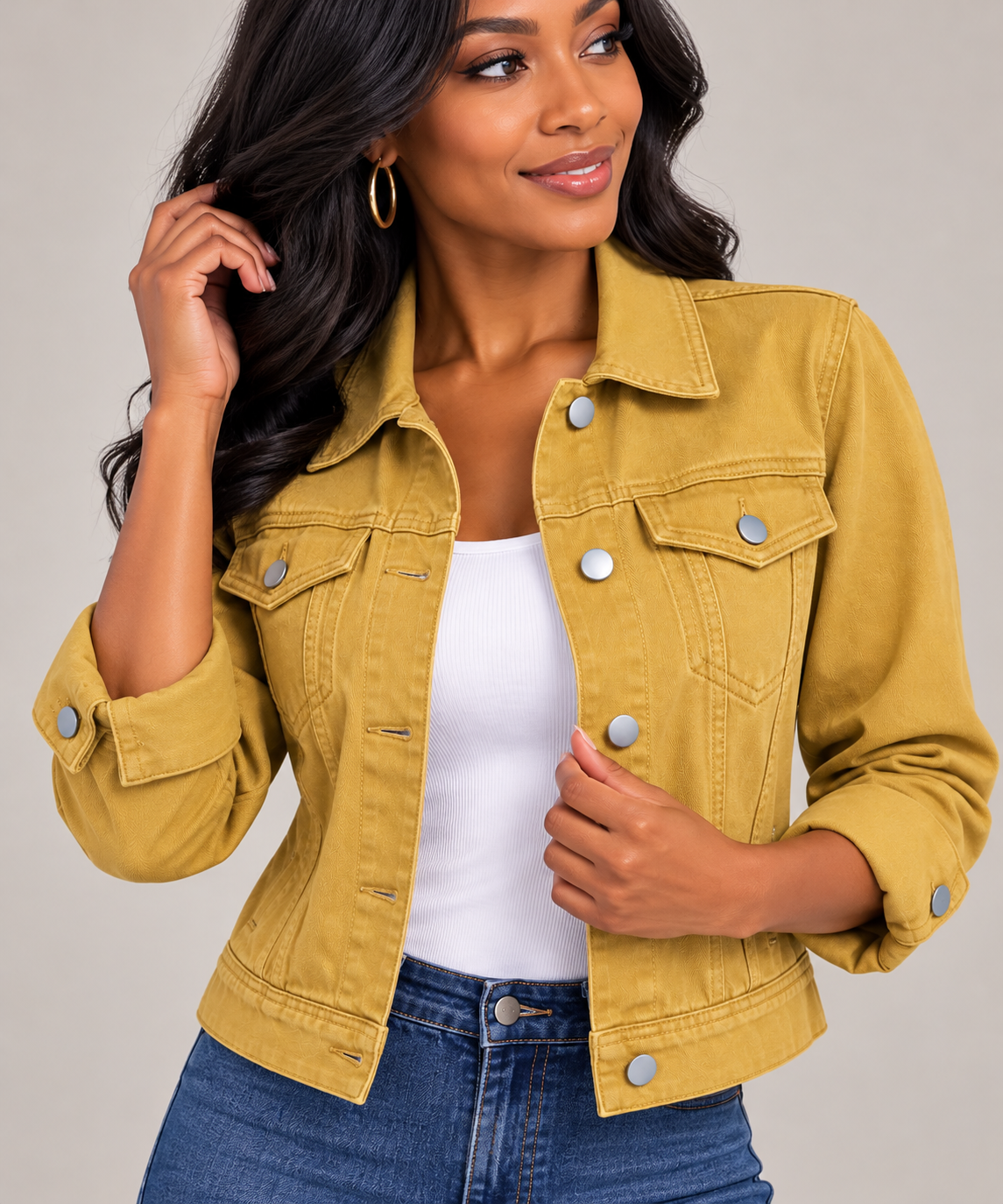 Antique Mustard Denim Jacket