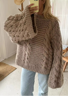 Oversized Chunky Knit Sweater