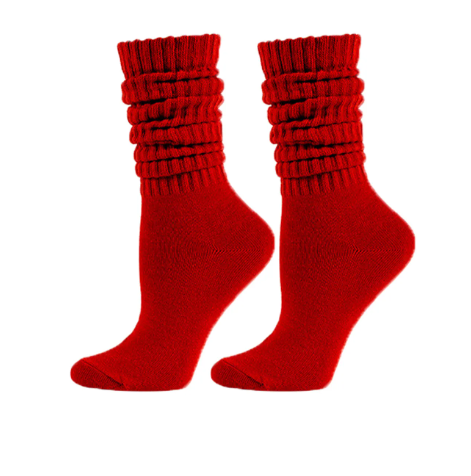 Red Slouchy Socks